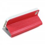 Wholesale Apple iPhone 5/5S Crystal Diamond Flip Wallet Case (Red)